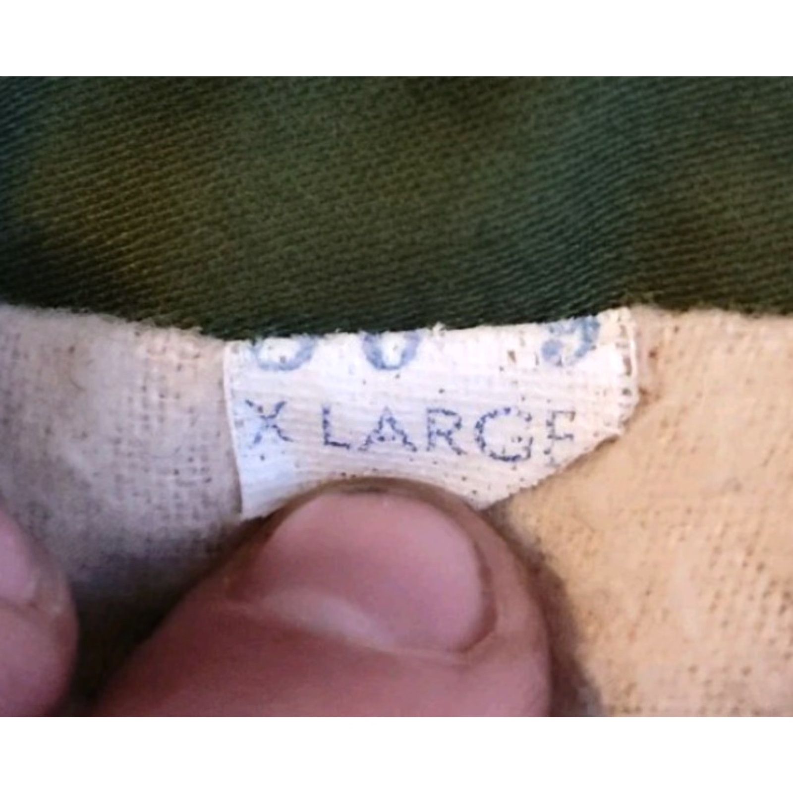 Vintage VINTAGE Military Jacket Workwear Men XL Green Mid-Length Full Zip Pockets 80s Size US XL / EU 56 / 4 - 4 Thumbnail