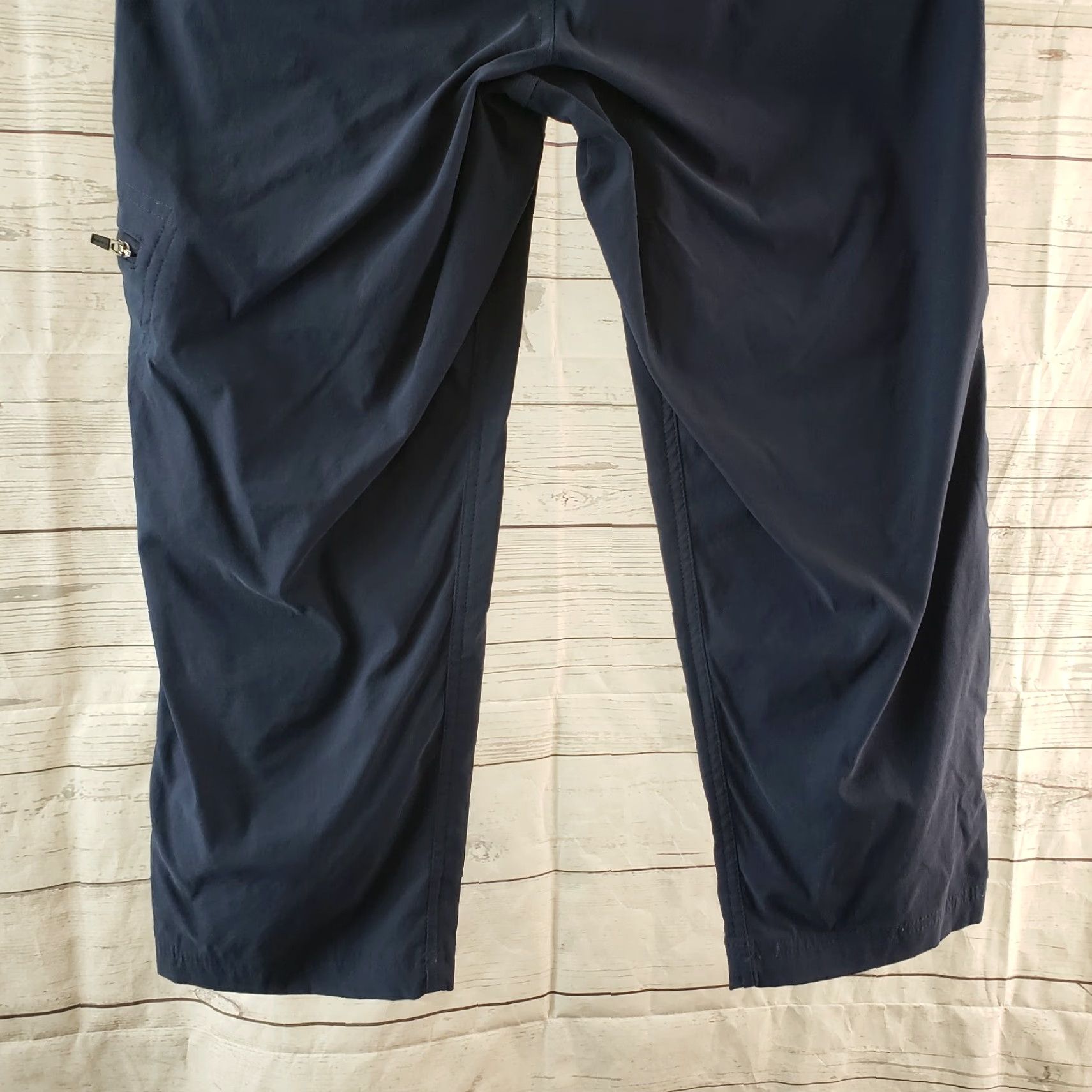 Eddie Bauer Eddie Bauer Womens Cropped Pants Sz 4 Solid Blue Mid Rise Cropped Pants Womens Size 27" / US 4 / IT 40 - 5 Thumbnail