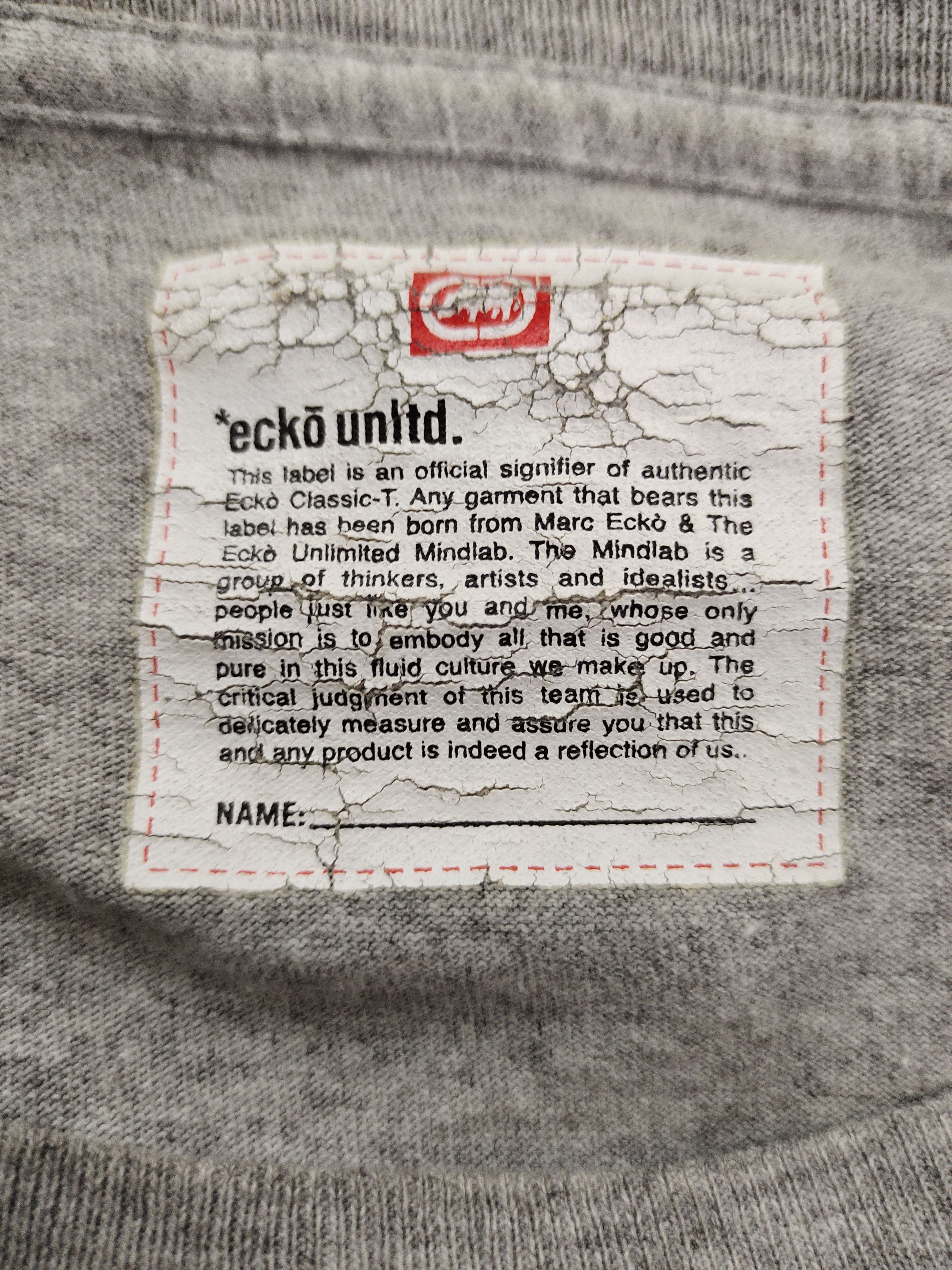Ecko Unltd. Vintage 90s Ecko Unltd.Spell Out Made In Usa T-Shirt Jnco Size US XXL / EU 58 / 5 - 12 Thumbnail