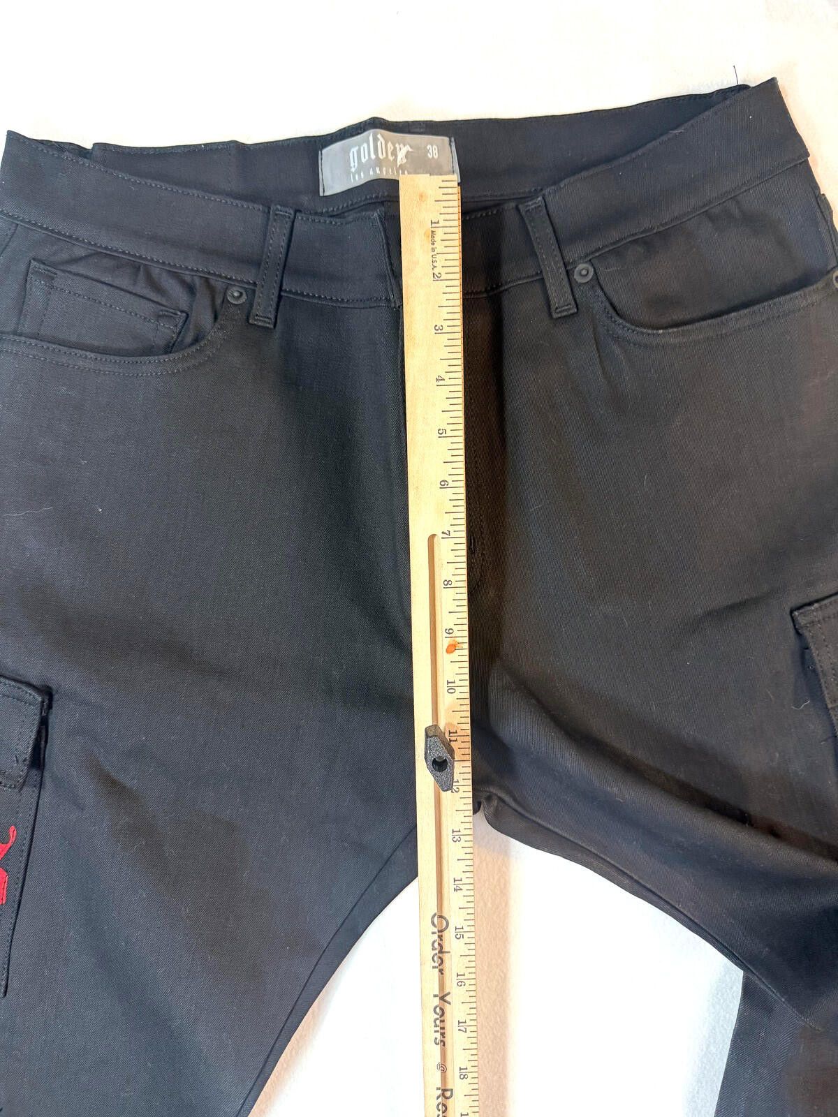 Golden Goose Golden Cargo Jeans Mens 38 Gothic Dr$gs Heal Pain Streetwear Size US L / EU 52-54 / 3 - 6 Thumbnail