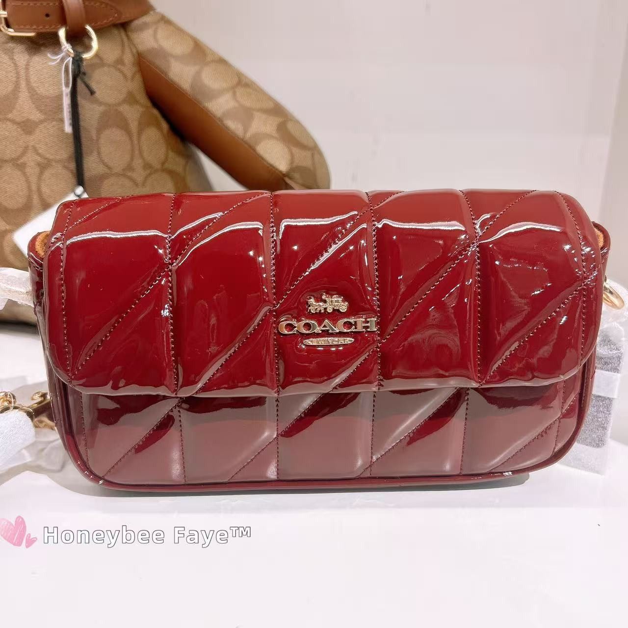 Coach Hailey Flap Bag With Quilting CCE12 Size ONE SIZE - 1 Thumbnail
