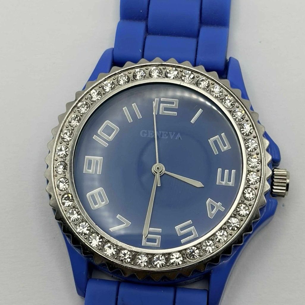 Geneva Blue Crystal Geneva Men’s Watch Size ONE SIZE - 2 Thumbnail