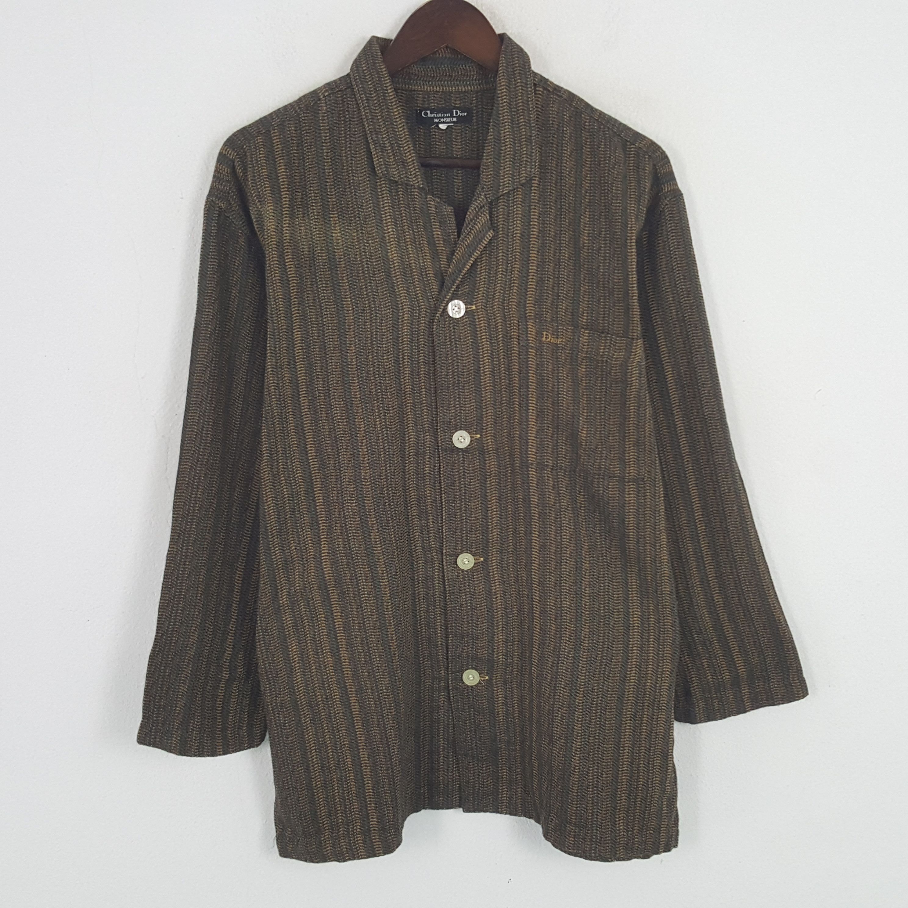 Christian Dior Monsieur × Vintage Vintage Christian Dior Custom Art Logo Pijamas Shirt Size US L / EU 52-54 / 3 - 3 Thumbnail