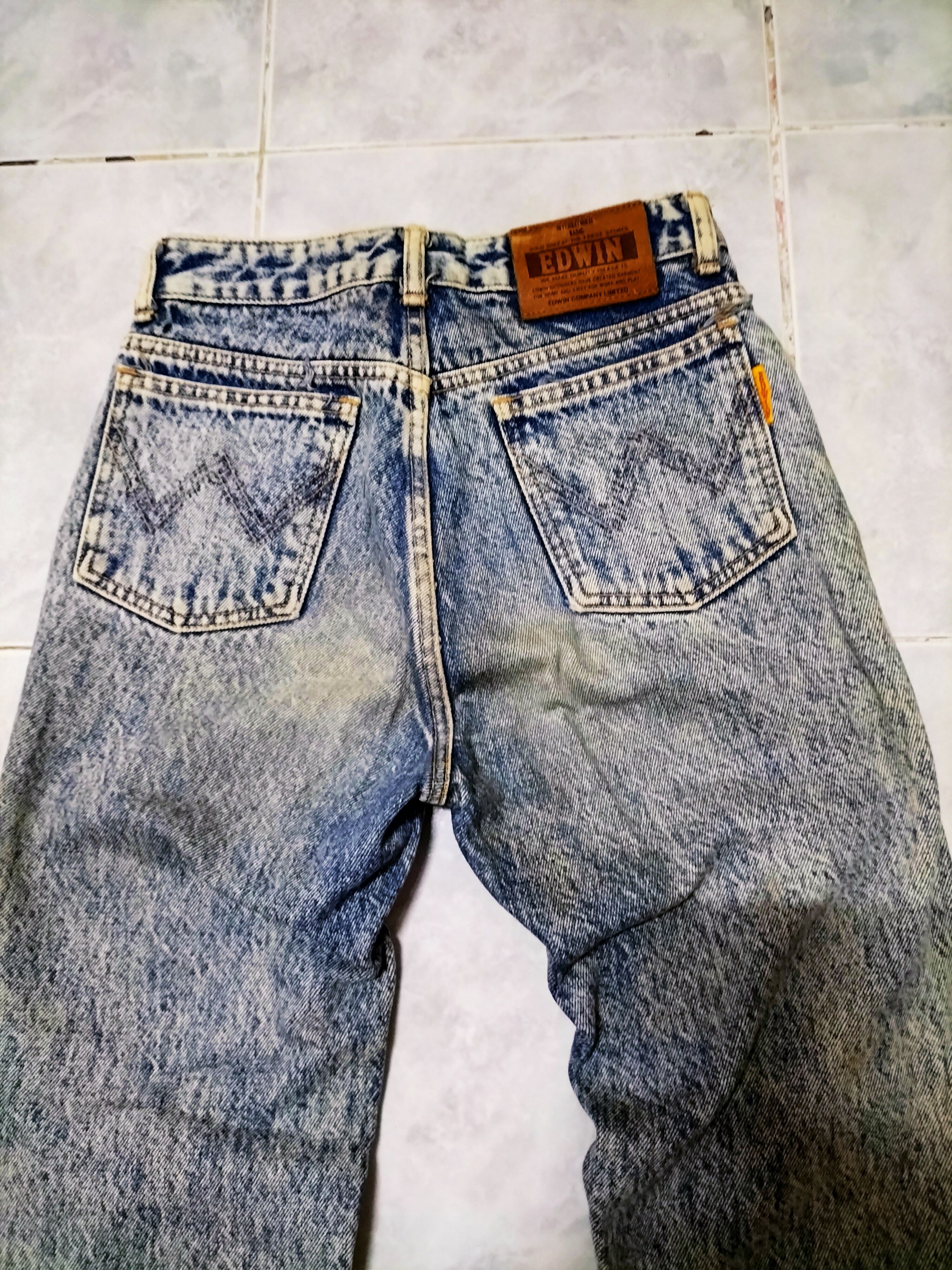 Edwin × Vintage Vintage Edwin Asidwash stonewash fashion Punk 90s Size US 26 / EU 42 - 2 Thumbnail