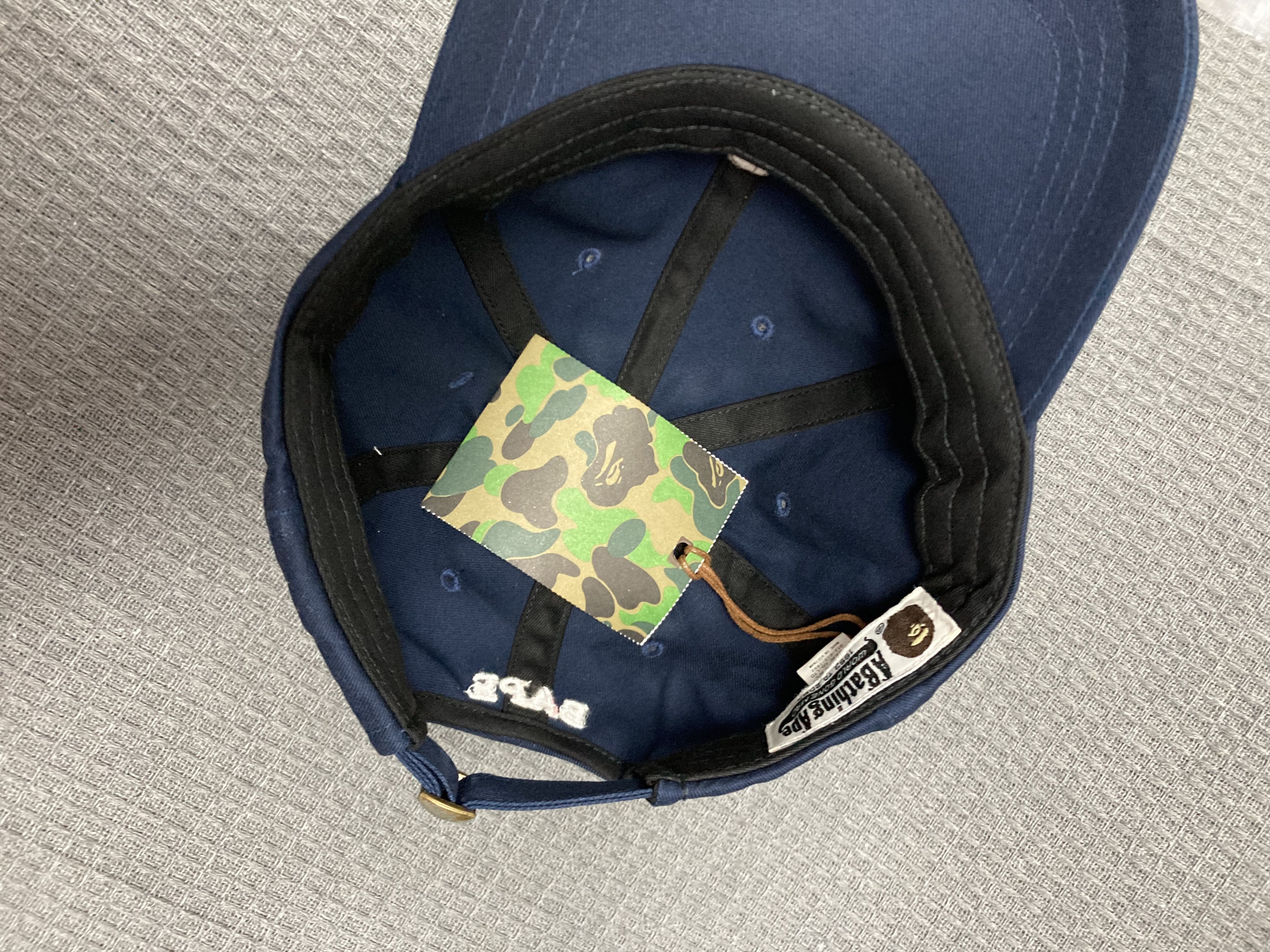 Japanese Brand BAPE Ape Head One Point Panel Cap 'Navy' Size ONE SIZE - 8 Thumbnail
