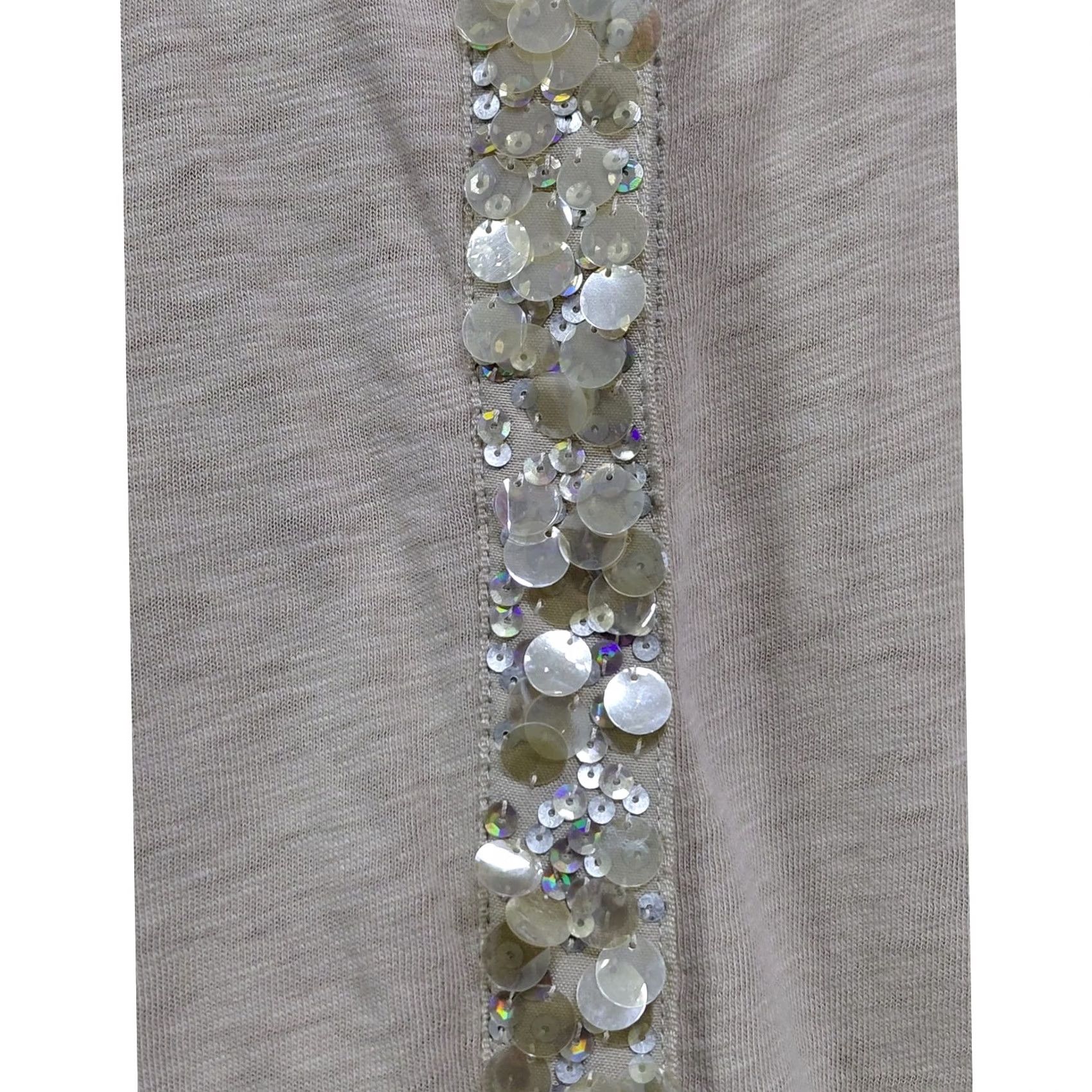 J.Crew J.CREW Beaded Cardigan Sweater Beige Solid Knit Women Size S Size S / US 4 / IT 40 - 3 Thumbnail