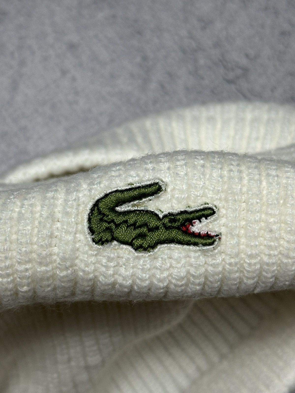 Lacoste Vintage Lacoste Chemise Logo Beanie Hat Size ONE SIZE - 4 Thumbnail