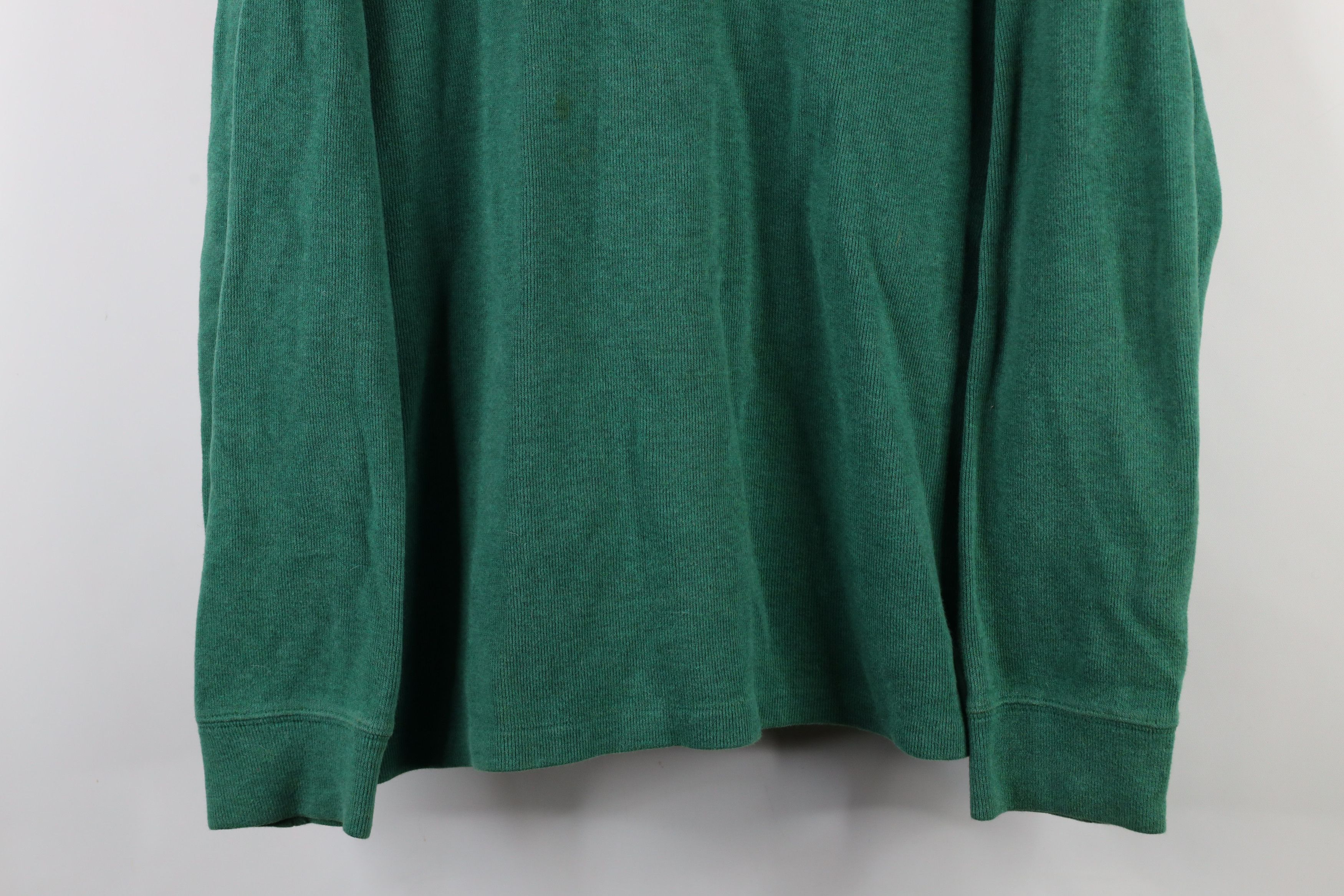 Ralph Lauren × Vintage Vintage Ralph Lauren Cotton Ribbed Knit Half Zip Sweater Size US XL / EU 56 / 4 - 3 Thumbnail