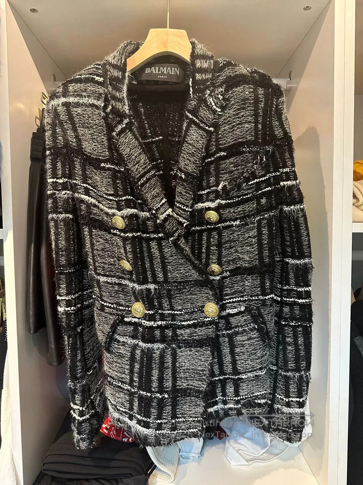 Balmain balmain wool blend blazer with unique pattern. Size US S / EU 44-46 / 1 - 1 Thumbnail