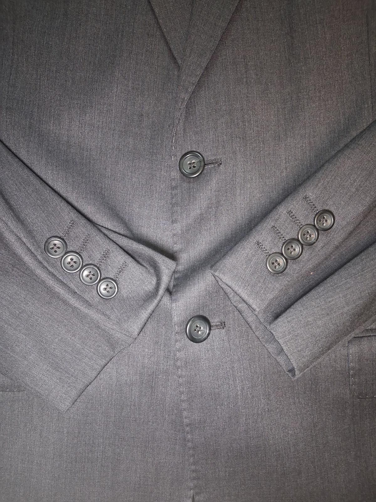 Joseph & Feiss Joseph & Feiss 2 Piece Suit Mens 44L 39x32 Gray 100% Wool Size 44L - 6 Thumbnail