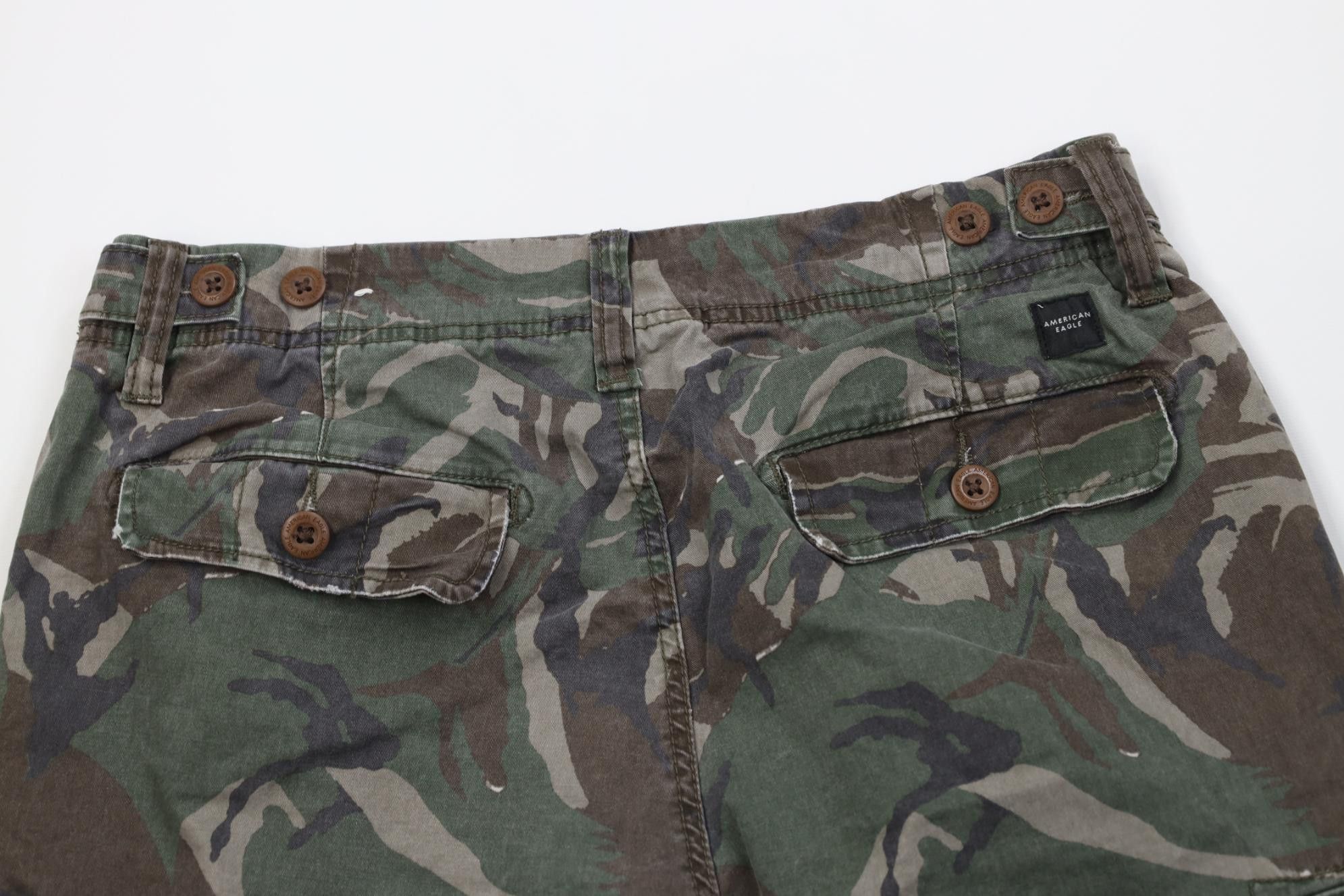 American Eagle Outfitters Vintage Y2K American Eagle Outfitters Heavy Cargo Shorts Size US 33 - 9 Thumbnail