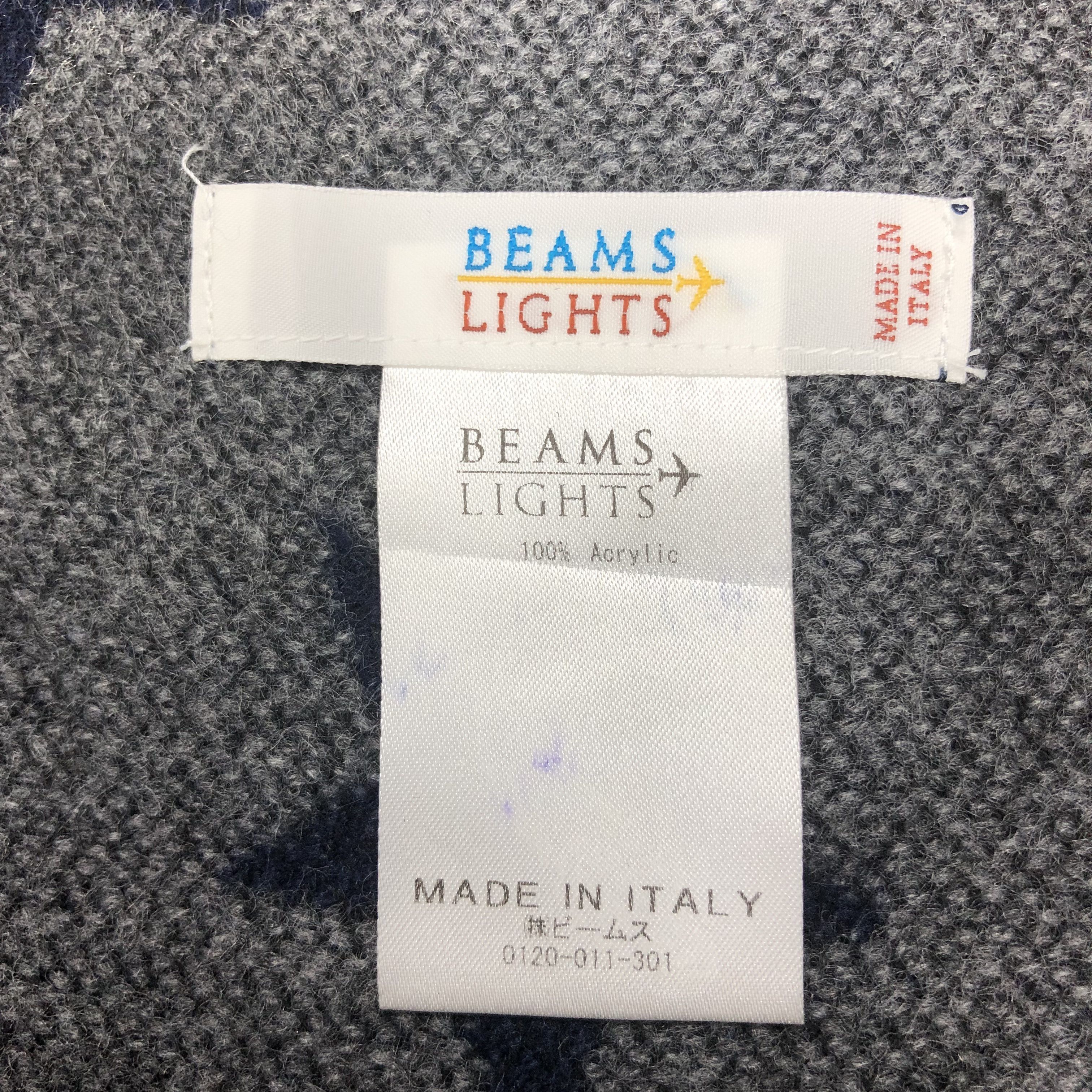 Beams Plus × Vintage Vintage Beams Lights Acrylic Scarf Muffler Blue Mf180 Size ONE SIZE - 4 Thumbnail