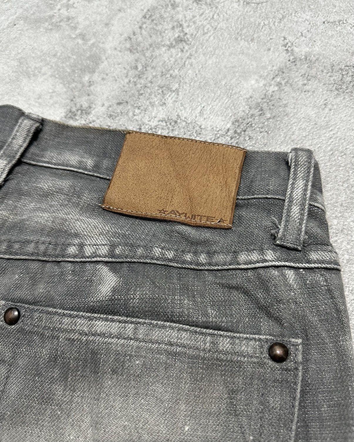 Japanese Brand Hiroyuki Ohara of AYUITE Denim Distressed Patchwork Size US 29 - 7 Thumbnail