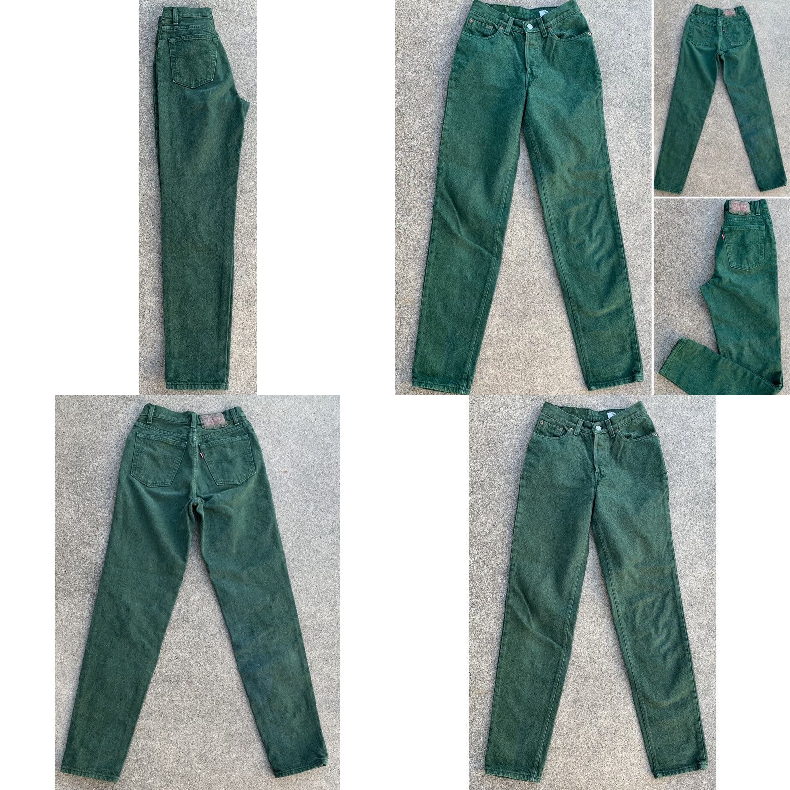 Levi's VINTAGE Levi's 501 jeans button fly tapered leg green size 5 M 26 in waist Size 27" / US 4 / IT 40 - 8 Thumbnail