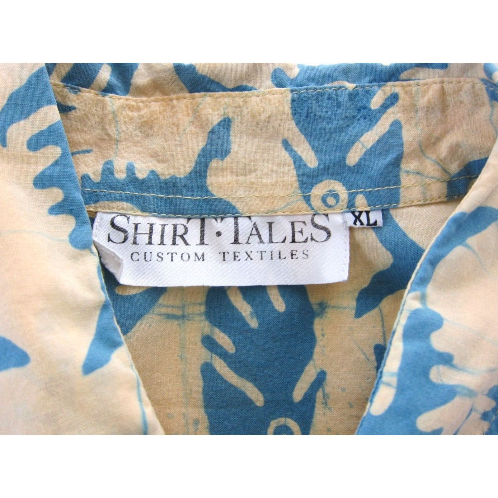 Vintage VINTAGE Shirt Tales Cotton Blue Pink Fish Palmilla Button Down Hawaiian Shirt XL Mens Size US XL / EU 56 / 4 - 3 Thumbnail