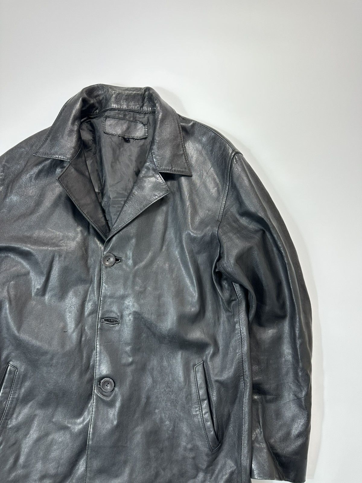 Leather Leather Jacket Biker Fit Avant-garde Size US L / EU 52-54 / 3 - 5 Thumbnail