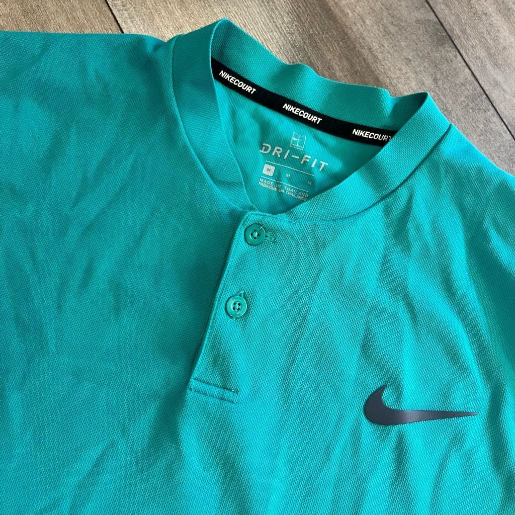 Nike Nike Blue Athletic Casual Polo Men Medium Bin M-31 Size US M / EU 48-50 / 2 - 2 Thumbnail