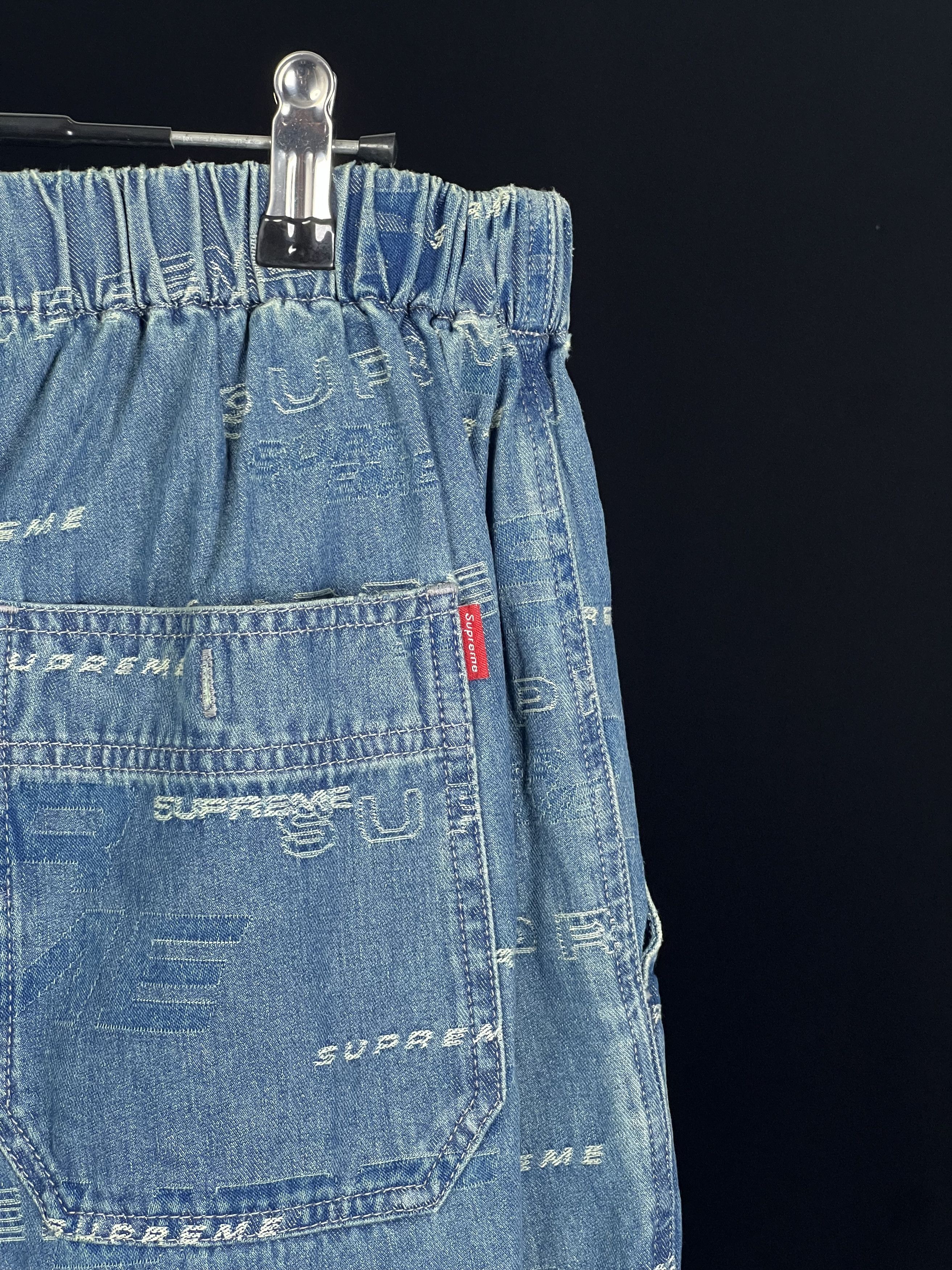 Supreme DIMENSIONS LOGO DENIM SKATE PANT Size US 30 / EU 46 - 5 Thumbnail