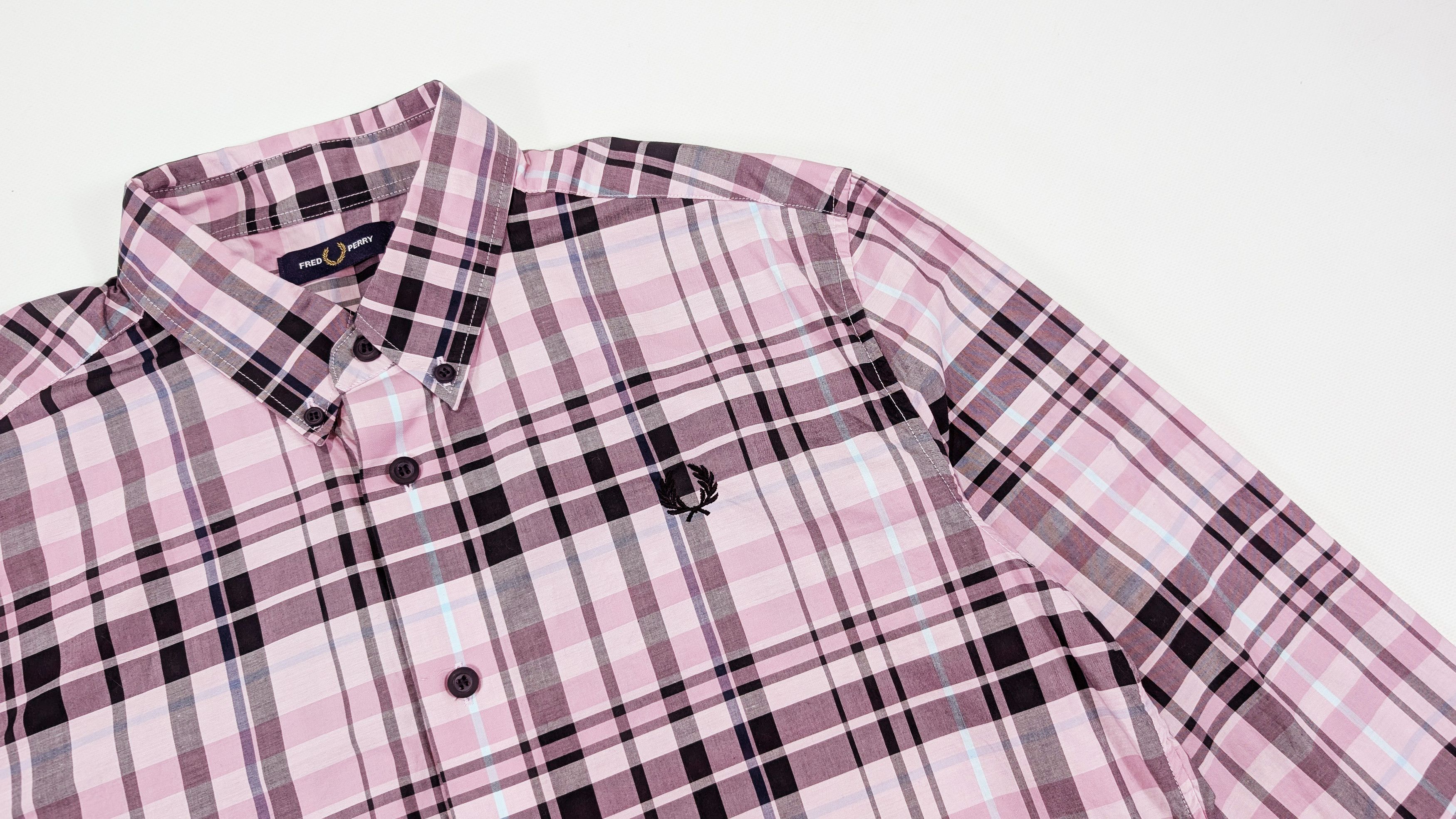 Fred Perry Fred Perry Checked Cotton Shirt Size L Size US L / EU 52-54 / 3 - 3 Thumbnail