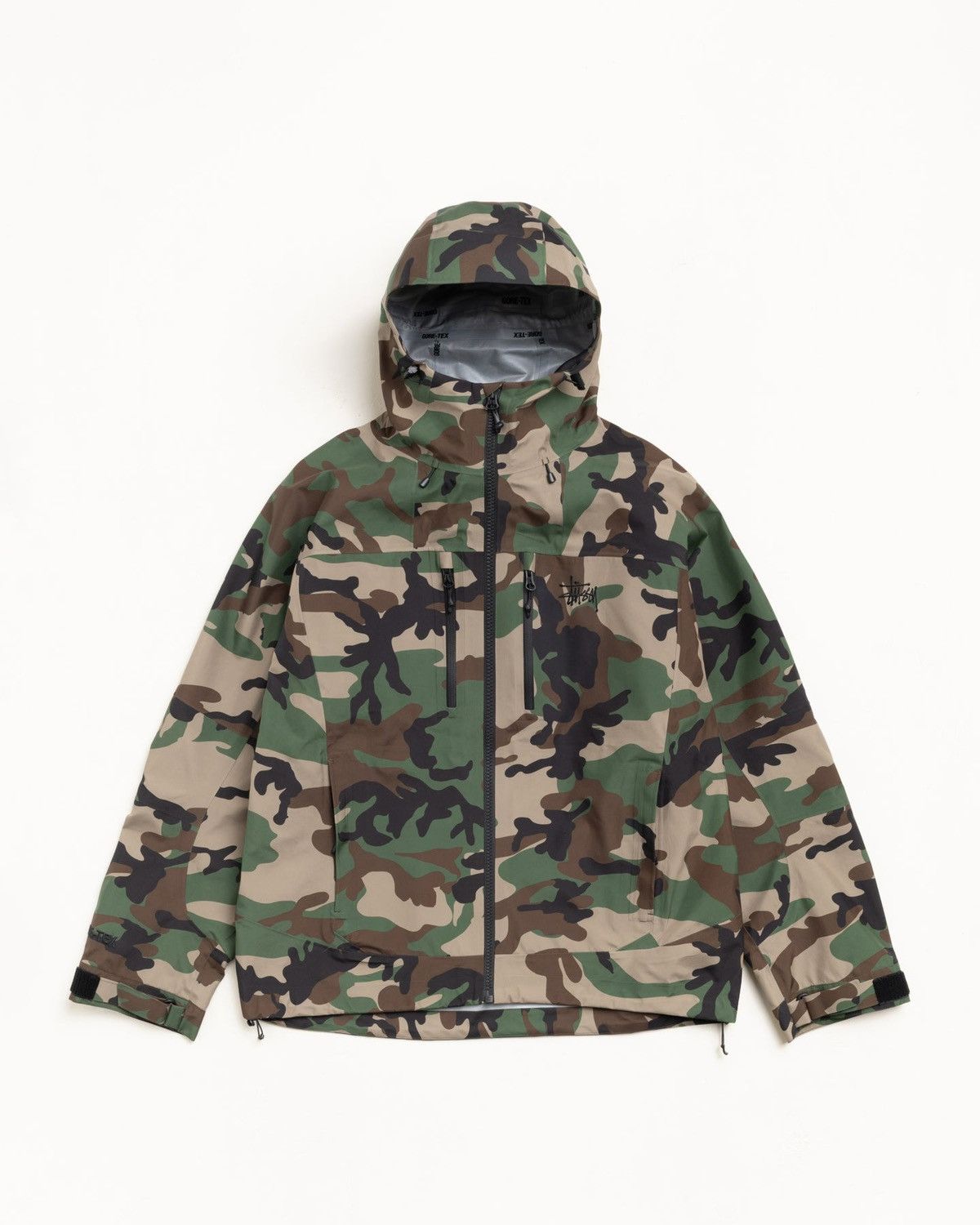 Futura × Stussy Stussy x Futura Rain Shell Camo Jacket | Grailed