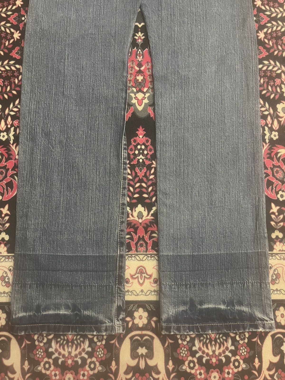 Takeo Kikuchi Japan Takeo Kikuchi Distressed Patches Blue Washed Jeans Size US 33 - 11 Thumbnail