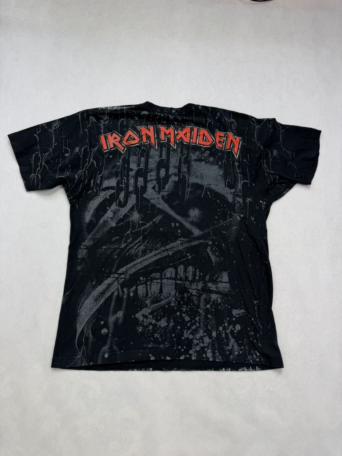 Iron Maiden Iron Maiden Full Print 2008 Vintage Metal Rock T-Shirt Size US L / EU 52-54 / 3 - 3 Thumbnail