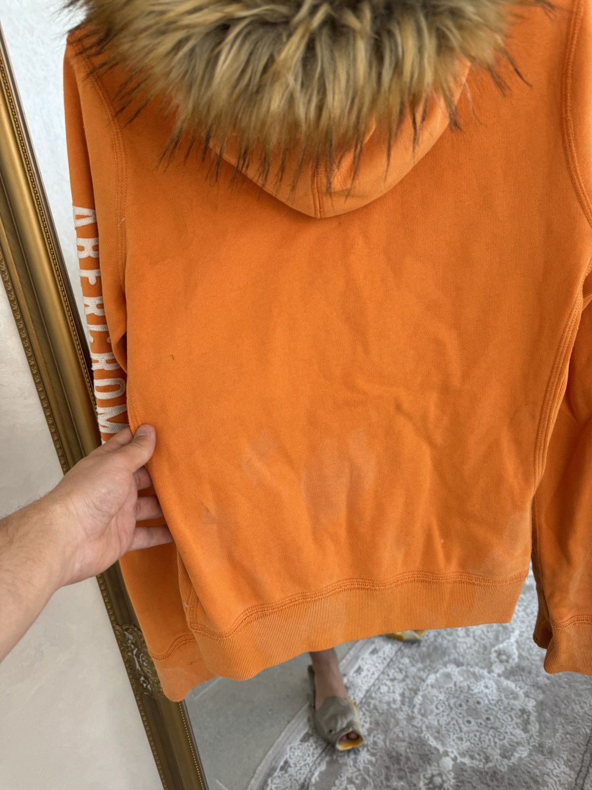Abercrombie & Fitch Vtg Y2K If6was9 LGB Goa Vibe Abercrombie Fitch fur Hood Size L / US 10 / IT 46 - 8 Thumbnail