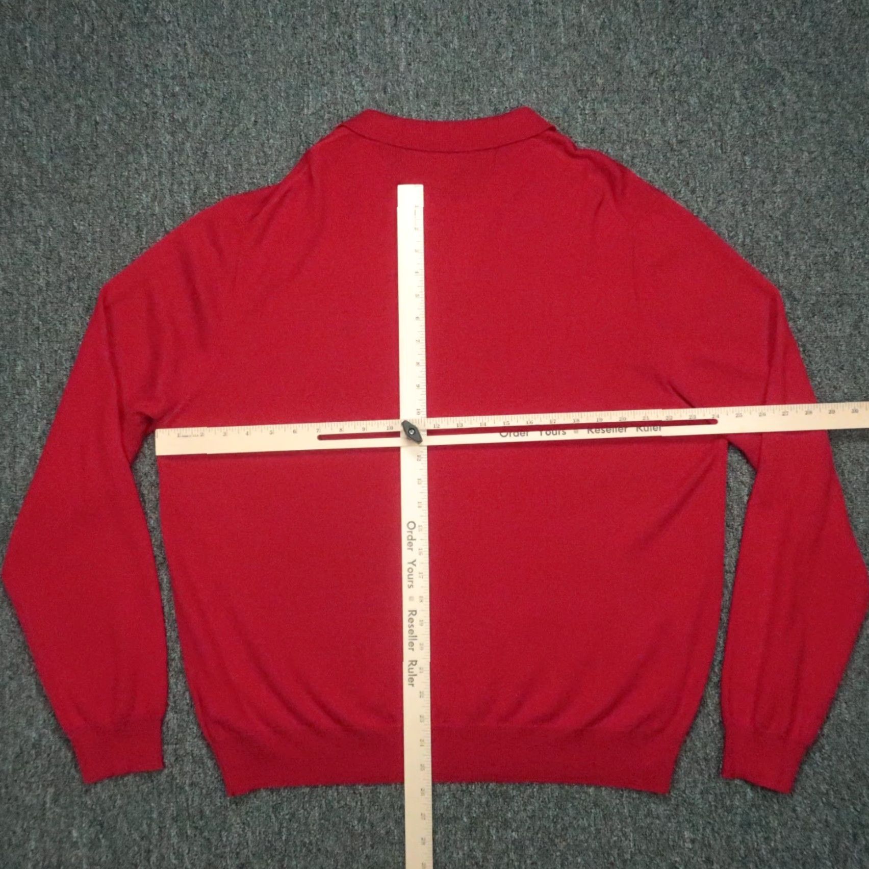 Polo Ralph Lauren VINTAGE Polo Ralph Lauren Sweater Men 2XL Red Wool Long Sleeve Pullover Knit Size US XXL / EU 58 / 5 - 5 Thumbnail