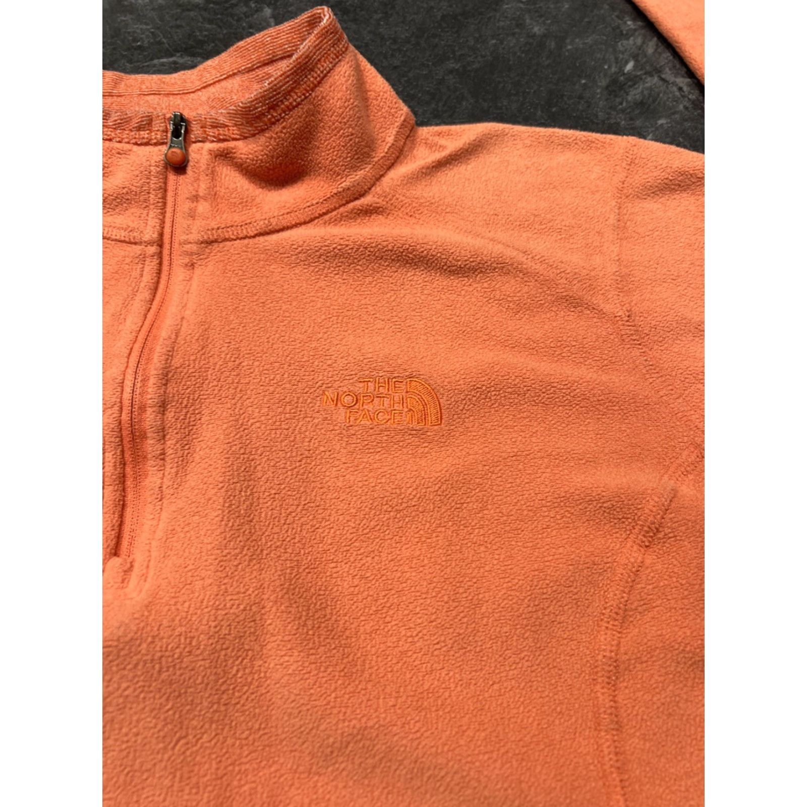 The North Face The North Face Women L 1/4 Zip Peach Orange Fleece Pullover Jacket Shirt? Size L / US 10 / IT 46 - 2 Thumbnail