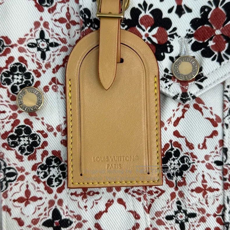 Louis Vuitton Louis Vuitton Reddish brown floral-patterned leather label Size XS / US 0-2 / IT 36-38 - 8 Thumbnail