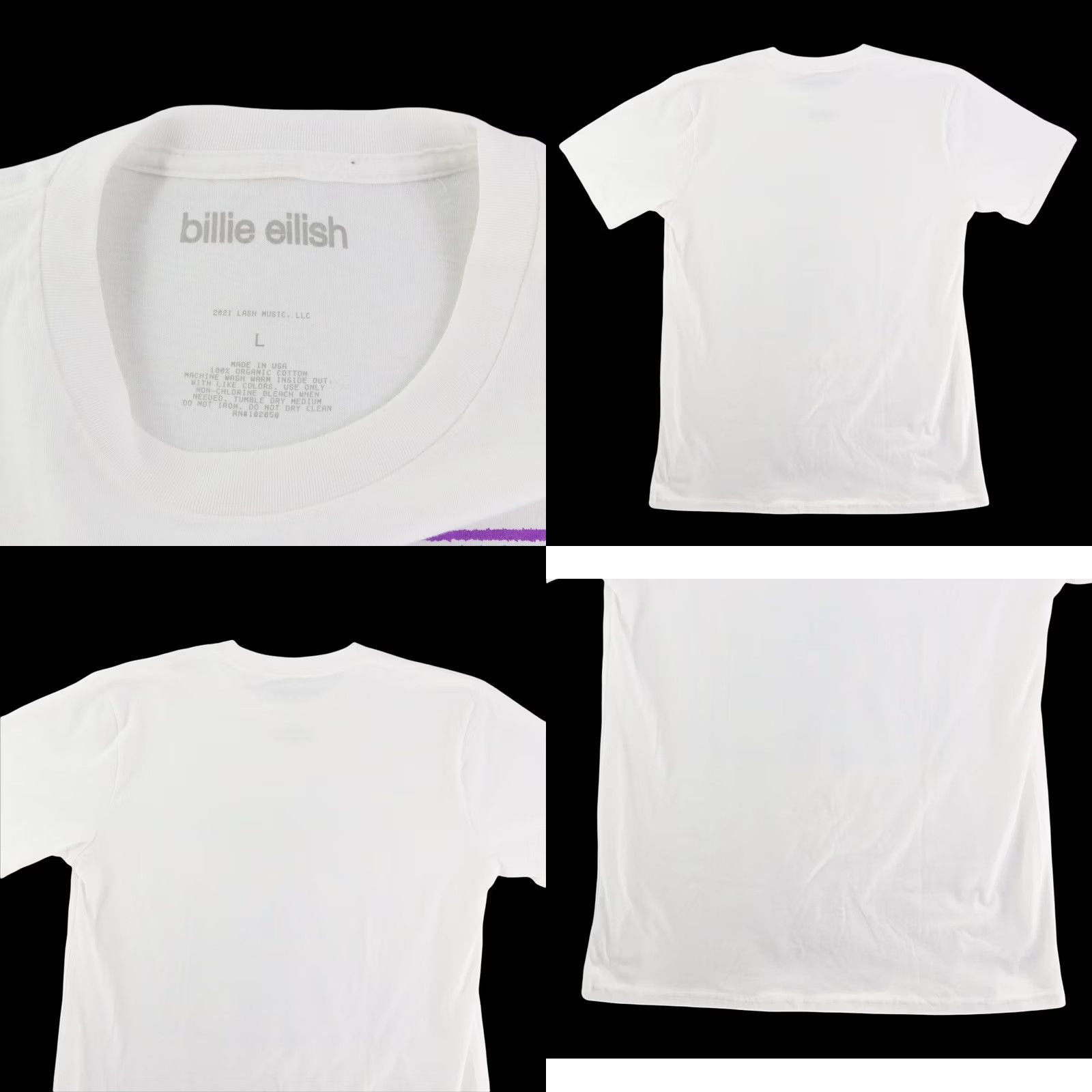 Vintage BILLIE EILISH Happier Than Ever DVD Promo Tshirt RARE Size Large Size US L / EU 52-54 / 3 - 8 Thumbnail
