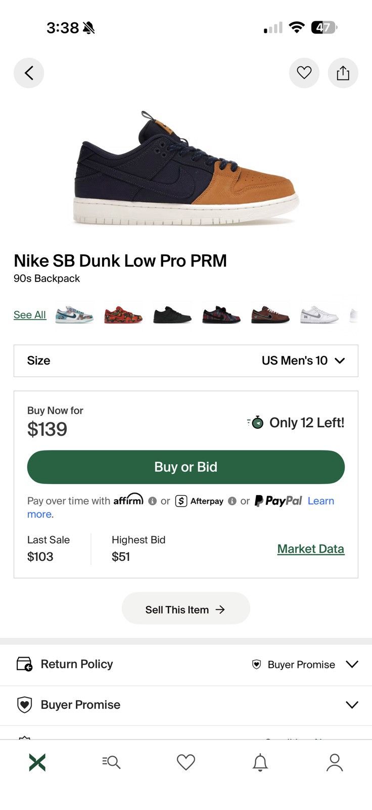 Nike Nike SB dunk low 90s backpack Size US 10 / EU 43 - 6 Thumbnail