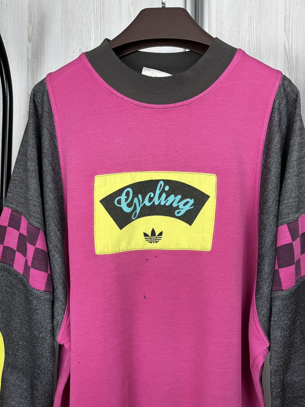 Adidas Adidas vintage 80s TakeOff Cycling distressed sweatshirt Size US M / EU 48-50 / 2 - 3 Thumbnail