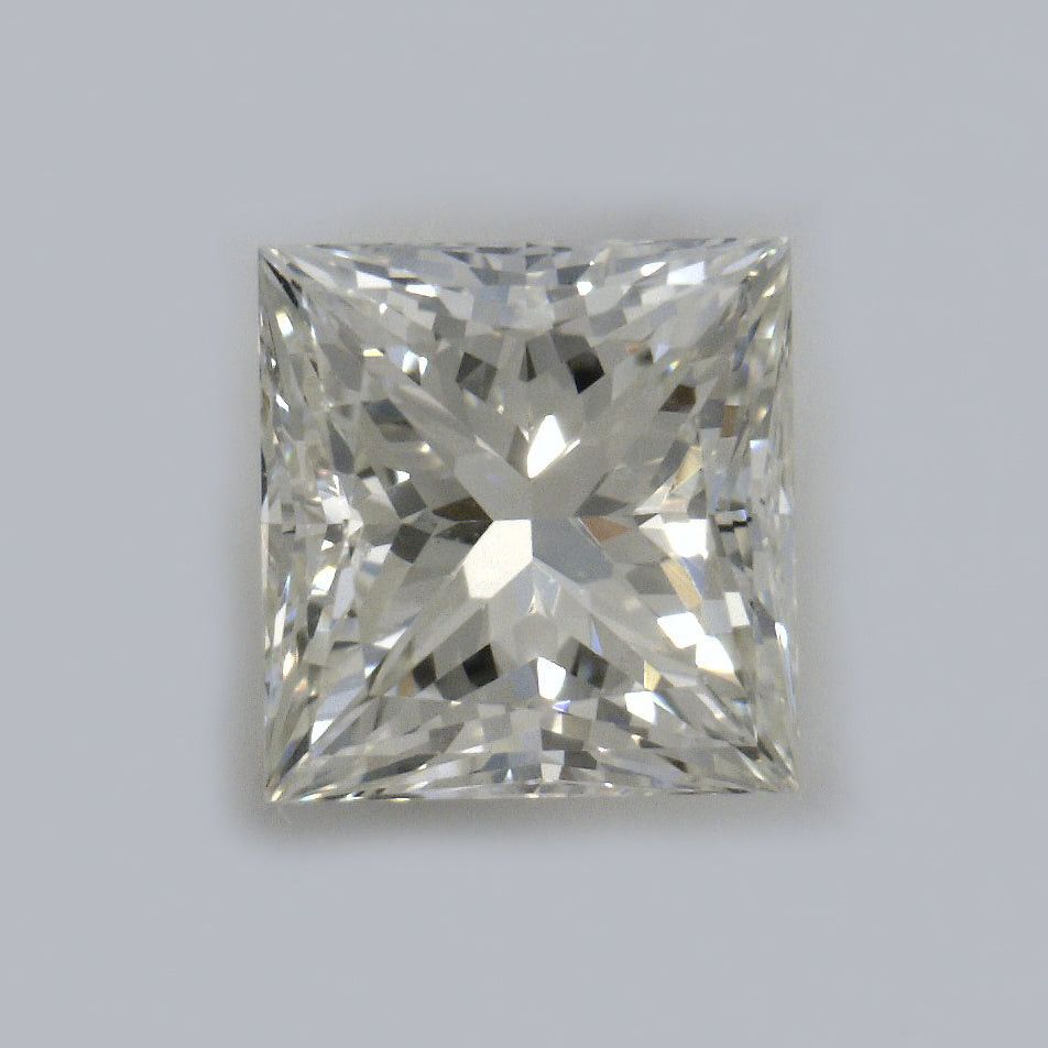 image of Gia Certified Princess Cut, M Color, Vs2 Clarity, 0.91 Ct Loose Diamond in Yellow, Women's