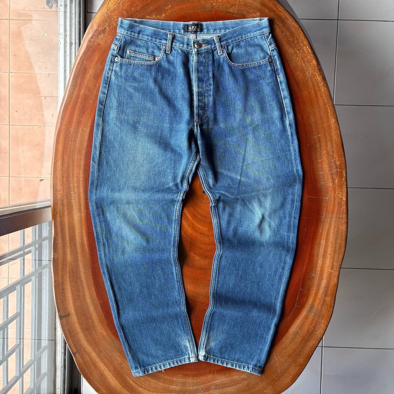 A.P.C. APC Rue De Fleurus Paris Slim Fit Blue Jeans Pants Size US 31 - 1 Thumbnail