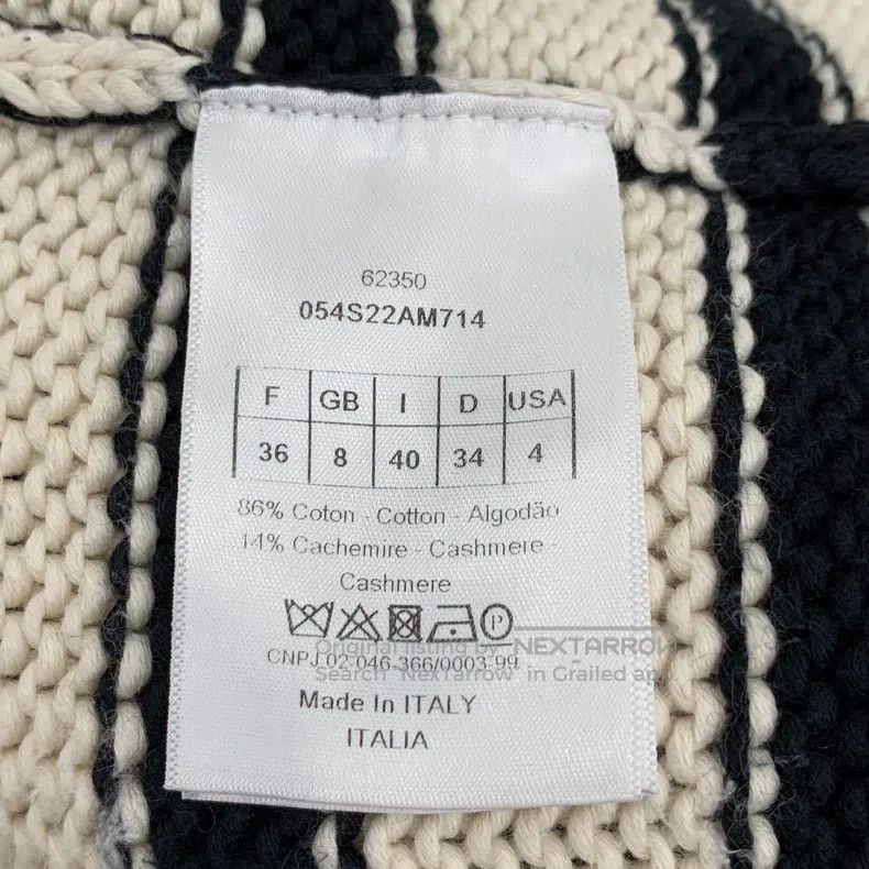 Dior Dior Colour-blocked striped cotton round-neck long-sleeved Size XS / US 0-2 / IT 36-38 - 7 Thumbnail