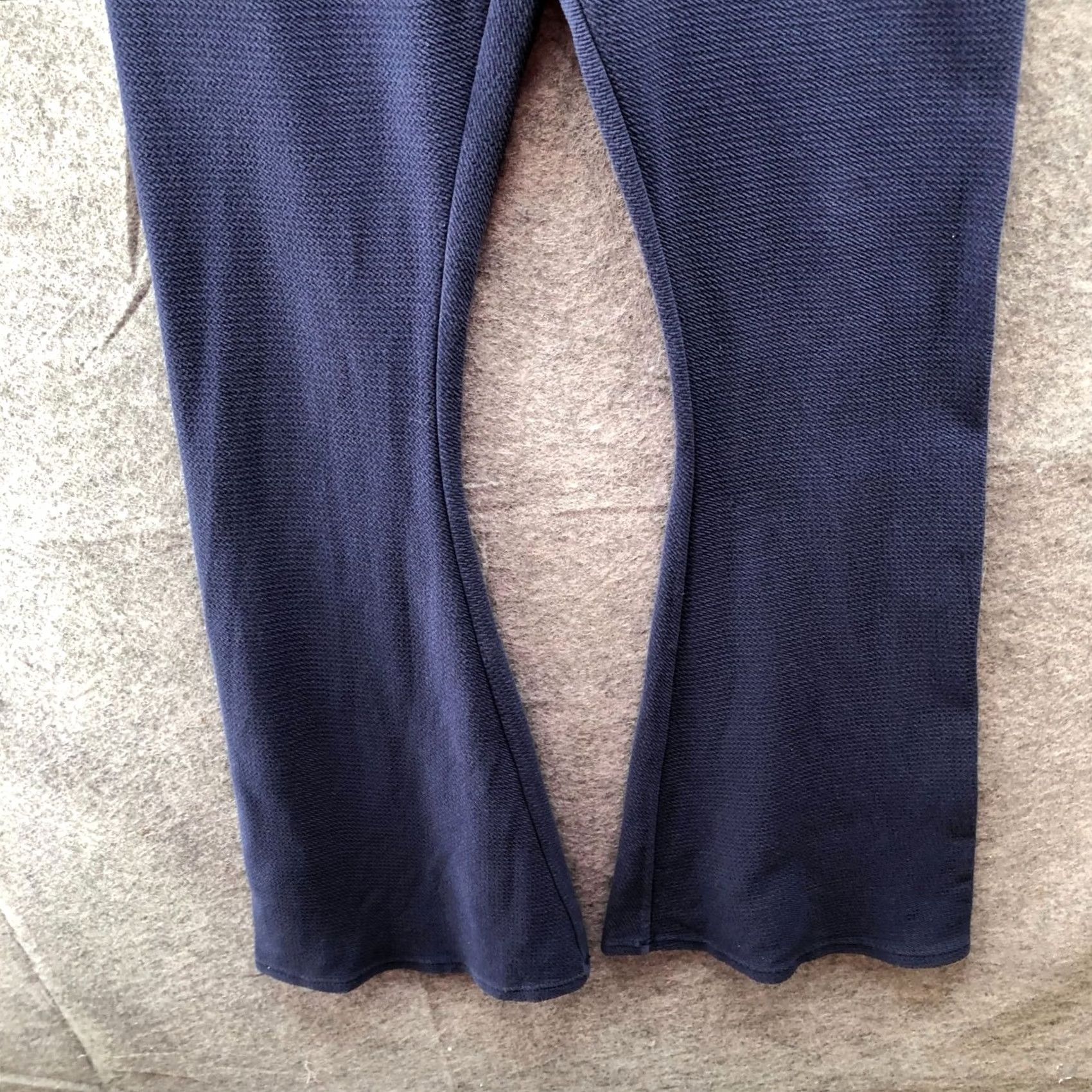 Vintage Offline Aerie High Rise Flare Yoga Pants Womens L Blue Textured Sweatpants Size 36" / US 14 / IT 50 - 4 Thumbnail