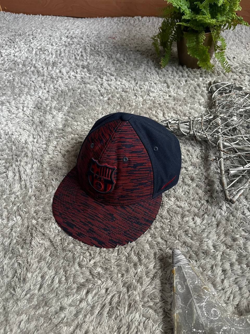 Nike × Vintage Cap Nike F.C. Barcelona Streetwear Vintage Logo Swoosh Size ONE SIZE - 9 Thumbnail
