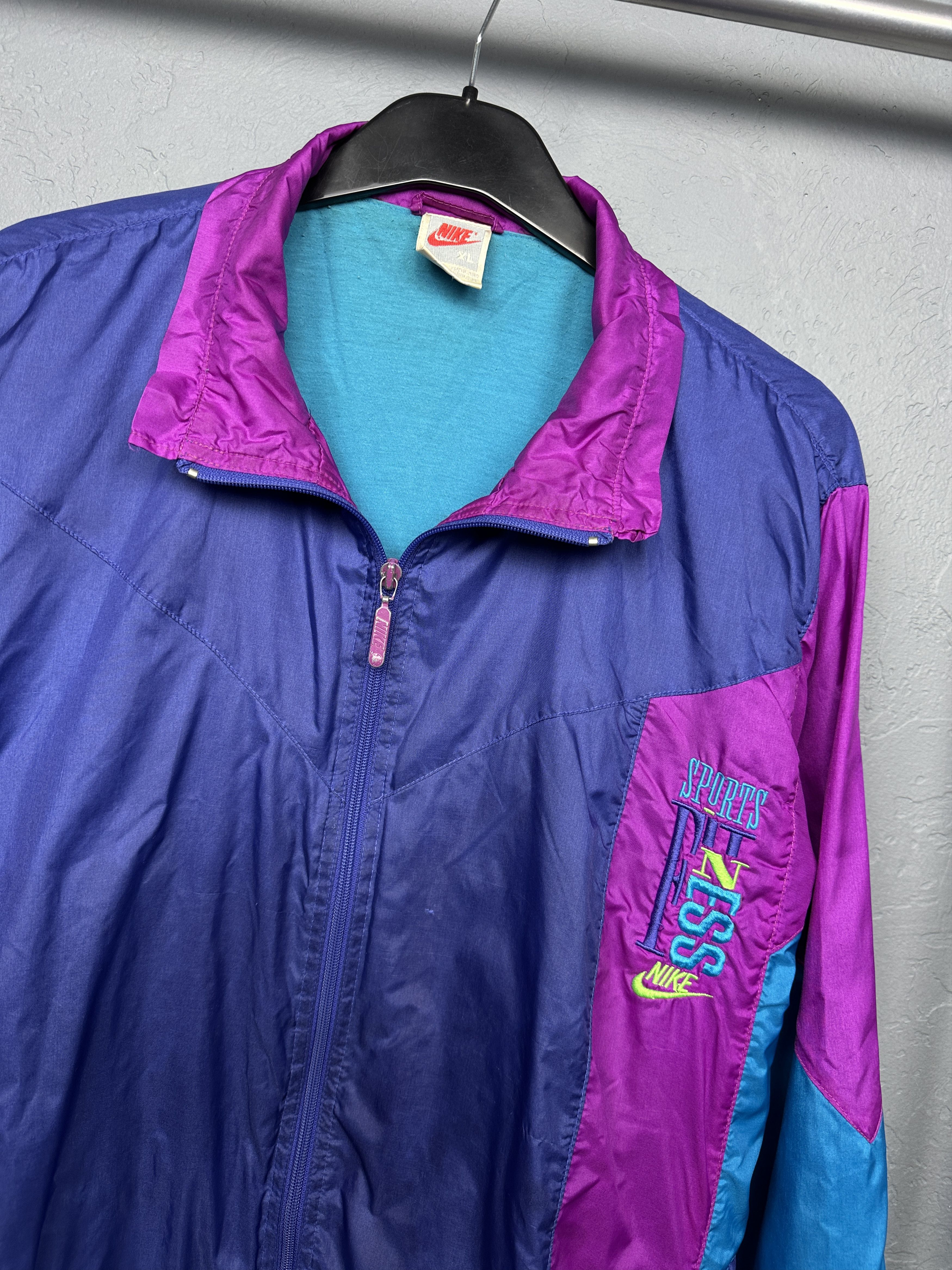 Nike Nike 90s Vintage Mens Nylon Track Top Jacket Size US XL / EU 56 / 4 - 2 Thumbnail