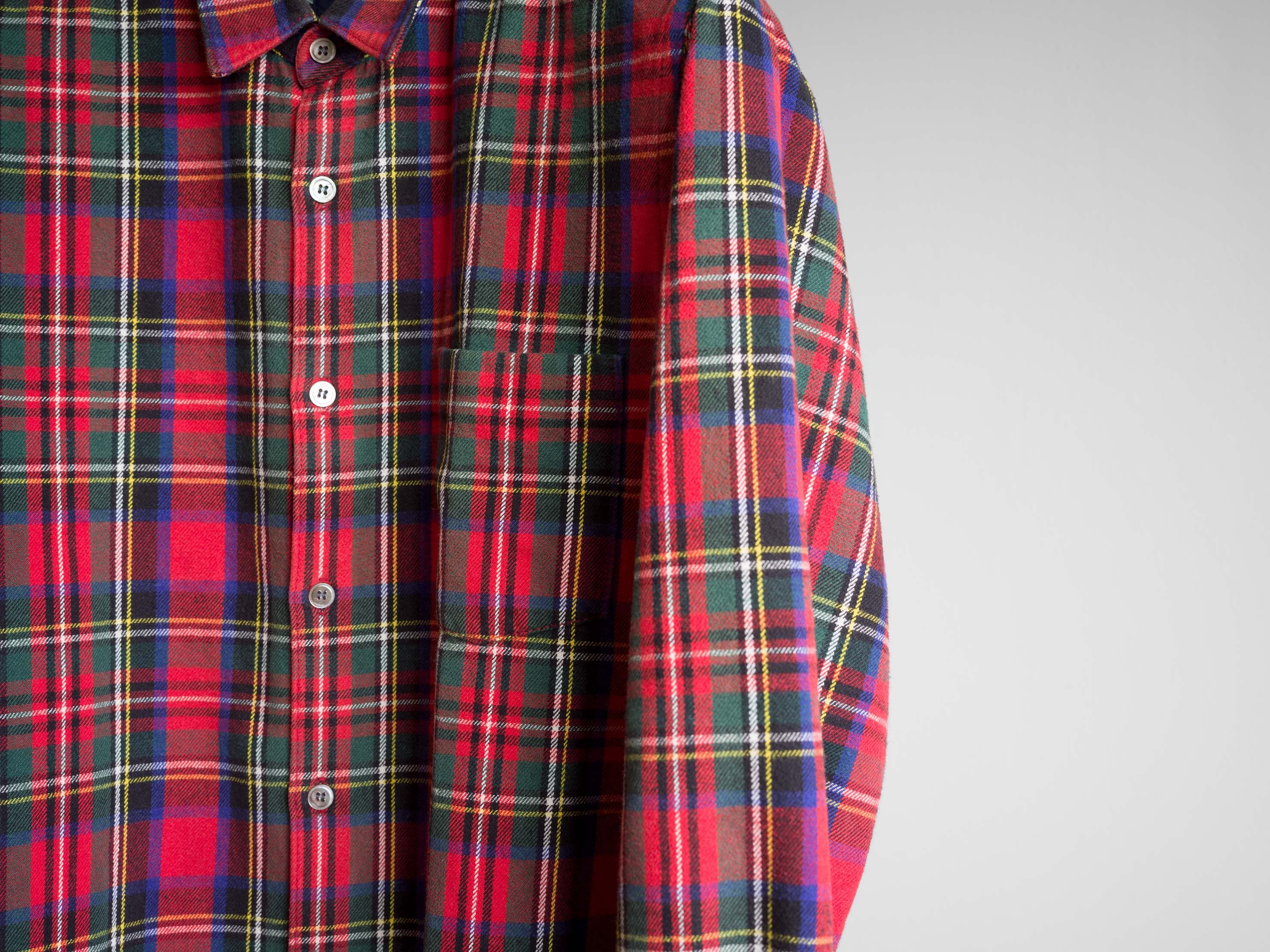 Comme des Garcons Homme AW2005 COMME des GARÇONS HOMME HEAVY COTTON FLANNEL SHIRT Size US L / EU 52-54 / 3 - 3 Thumbnail