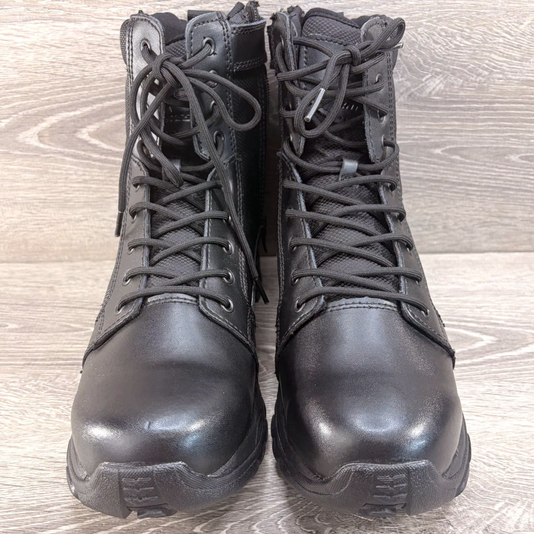 Vintage VINTAGE Bates Fuse Mens Boots Black Leather Tactical Military Combat Side Zip Size US 10 / EU 43 - 3 Thumbnail