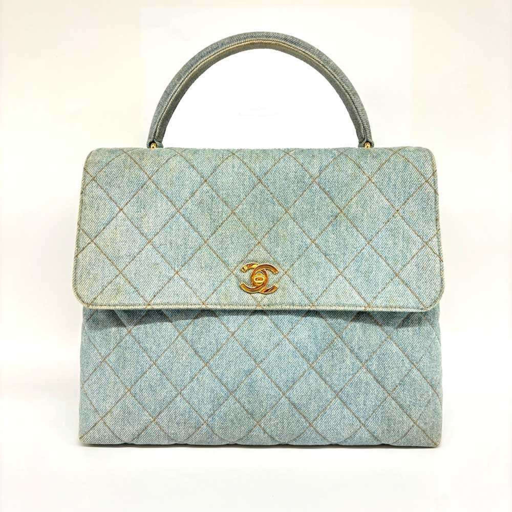 Chanel Chanel handbag denim stitching coco mark indigo blue CHANEL Size ONE SIZE - 1 Thumbnail