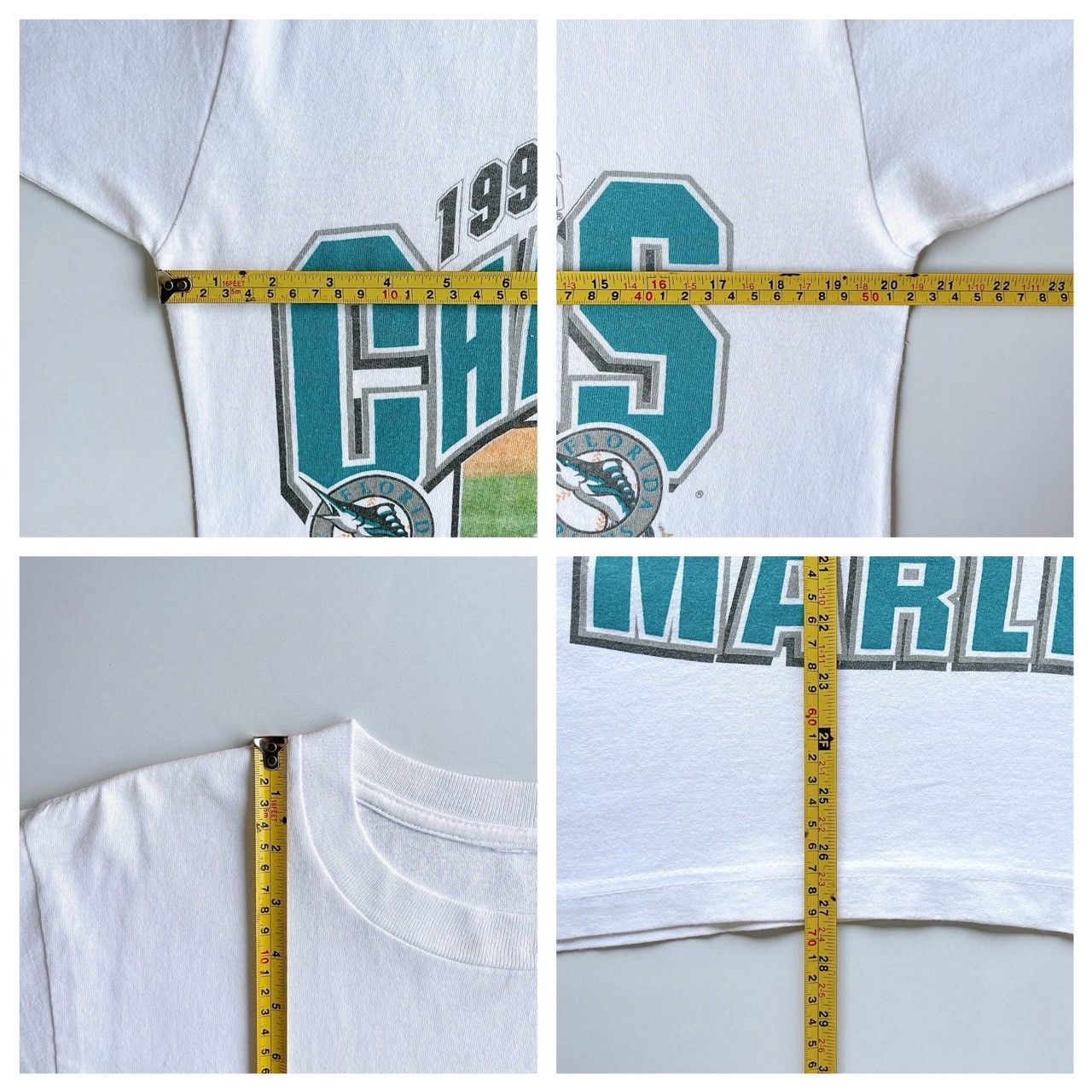 Vintage 90s Florida Marlins MLB t-shirt/ S Size US S / EU 44-46 / 1 - 9 Thumbnail