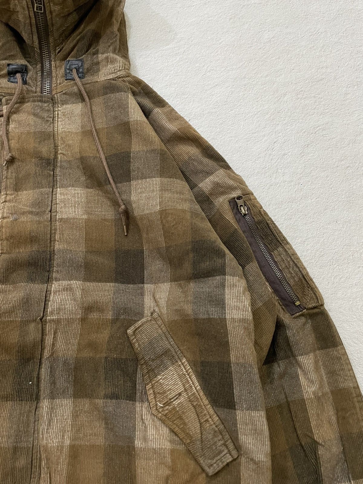 Japanese Brand 2000s Woolrich Brown Checkered Hooded Jacket Workwear Style Size US M / EU 48-50 / 2 - 4 Thumbnail