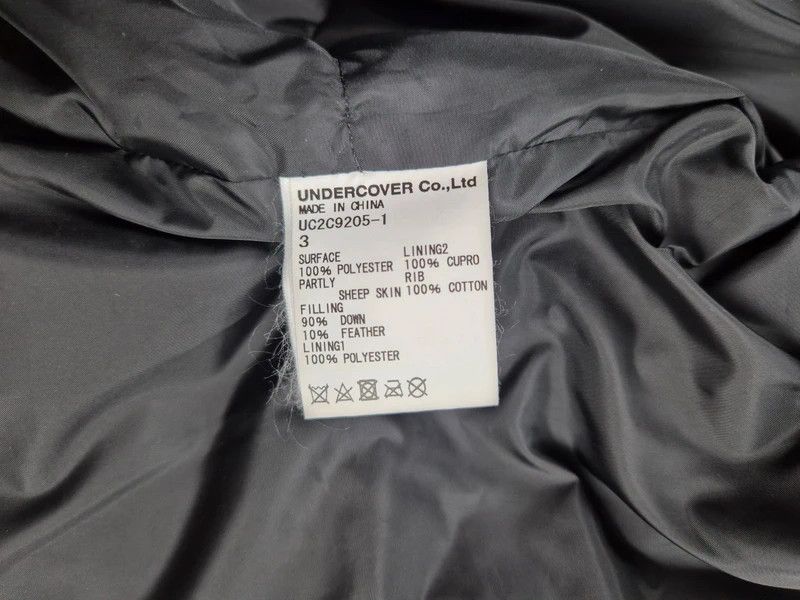 Undercover Undercover Black Leather Sleeve Down Puffer Jacket Size M Size US M / EU 48-50 / 2 - 11 Thumbnail