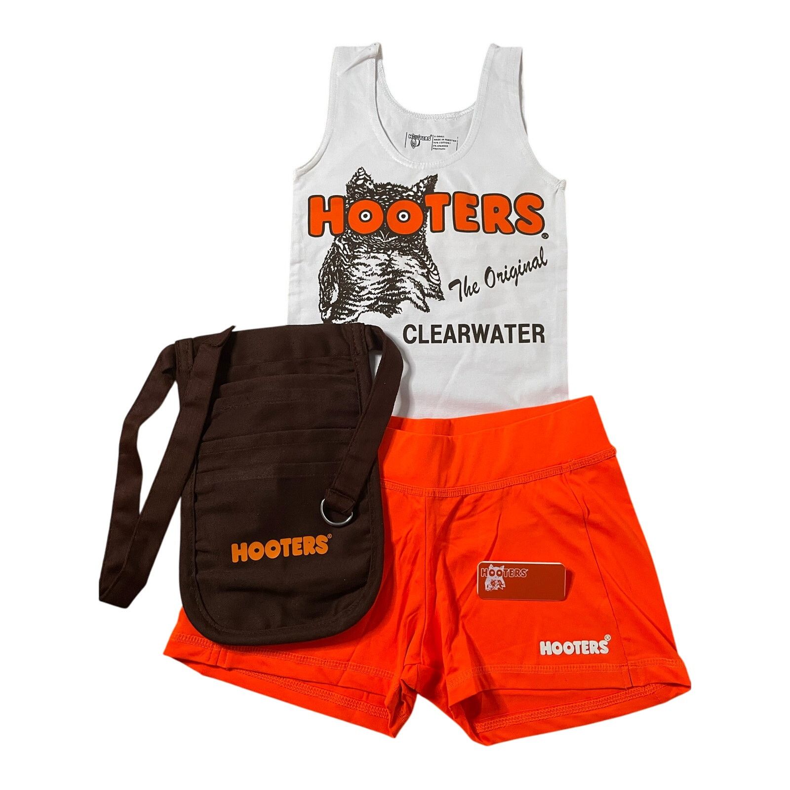 Other New Hooters Tank Shorts Pouch Name Tag Socks Pantyhose Xs Size XS / US 0-2 / IT 36-38 - 2 Thumbnail