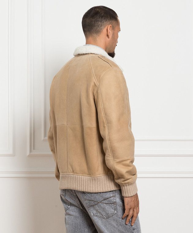 Brunello Cucinelli o1w1db11225 Pilot Suede Jacket in Brown Size US M / EU 48-50 / 2 - 4 Thumbnail