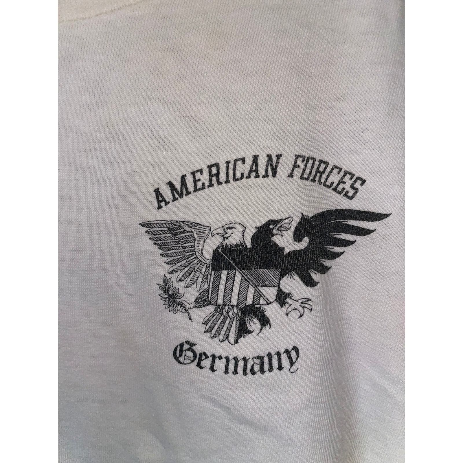 Vintage Vintage American Forces Shirt Germany Army Soldier Tee War L Size US L / EU 52-54 / 3 - 5 Thumbnail