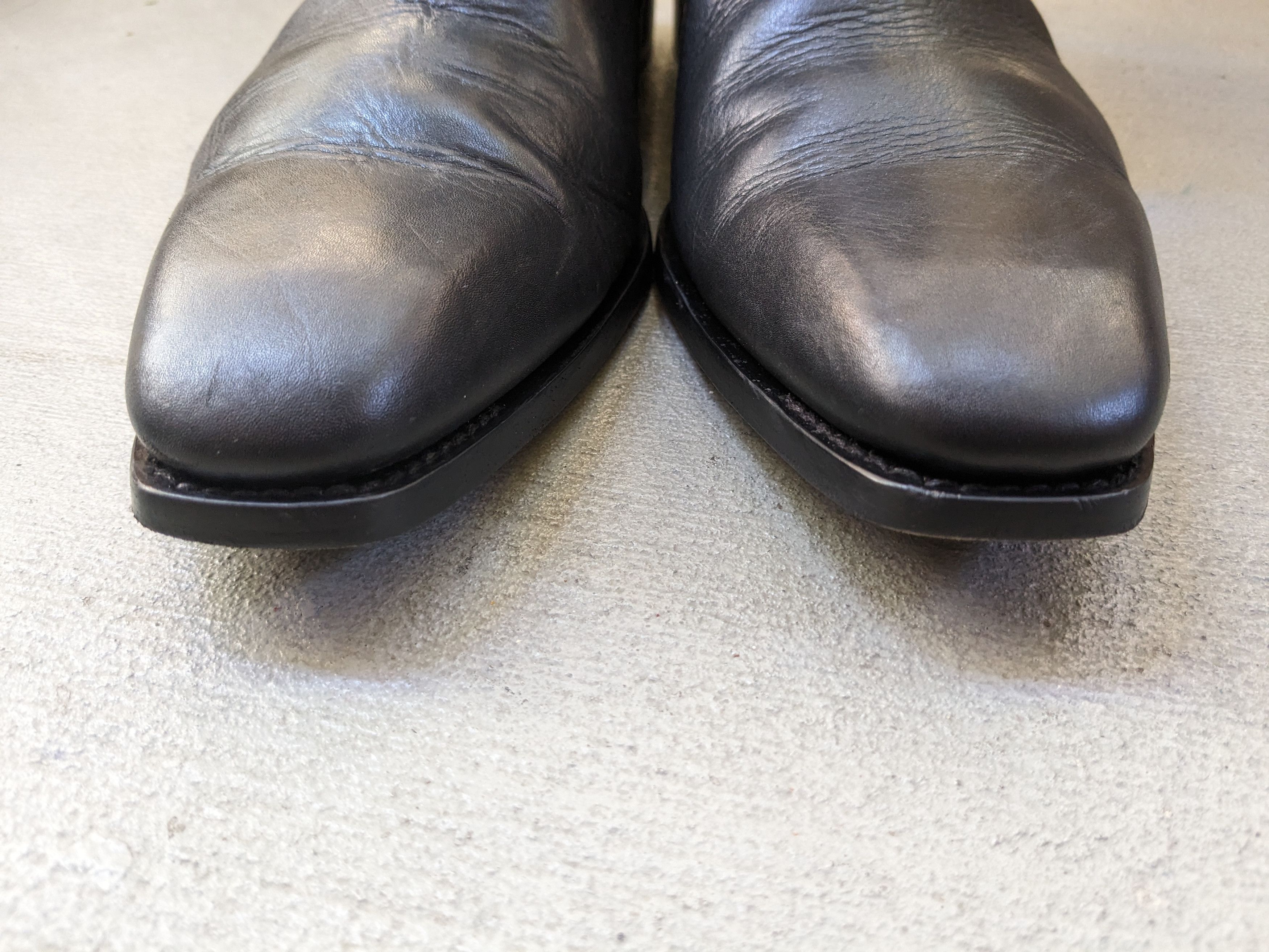 Gucci Gucci Side Zip Boots Black 12 D Leather GG Logo Chelsea Size US 12 / EU 45 - 2 Thumbnail