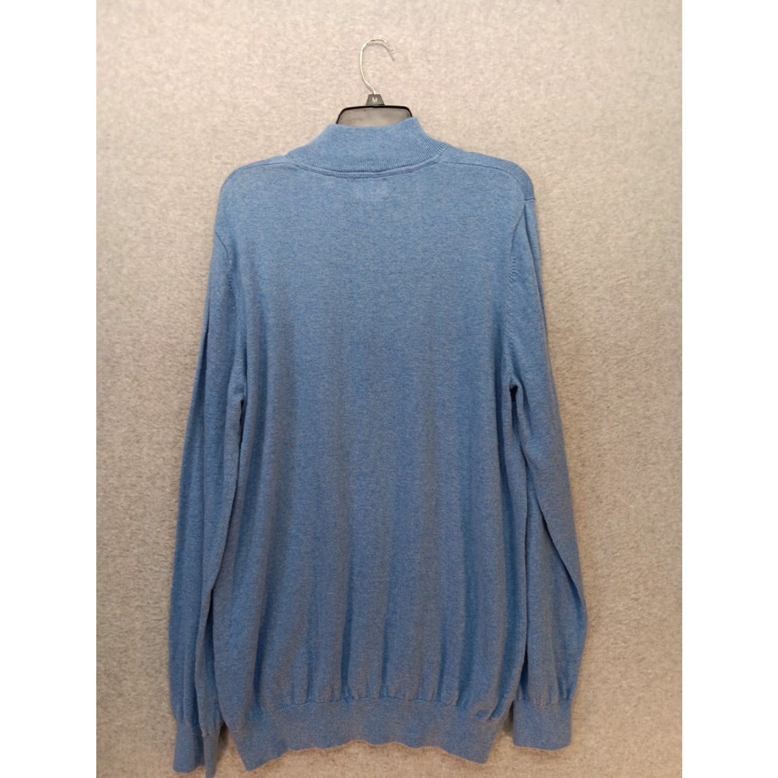 Vintage VINTAGE L.L. Bean Sweater Pullover 1/4 Zip Men Large Blue Cashmere Cotton Blend Crew Neck Big & Tall Mens Regular Fit Size US L / EU 52-54 / 3 - 5 Thumbnail